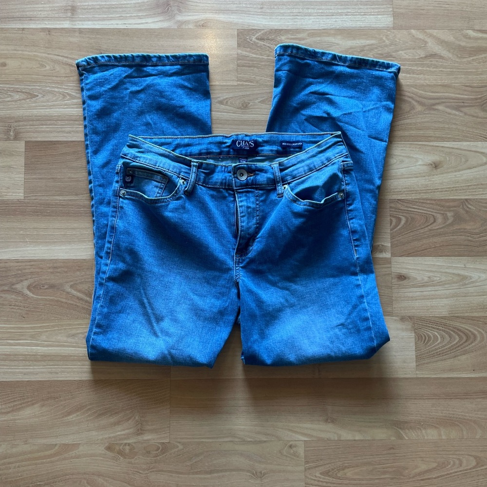 Chaps Mid rise crop kick jeans - size 6